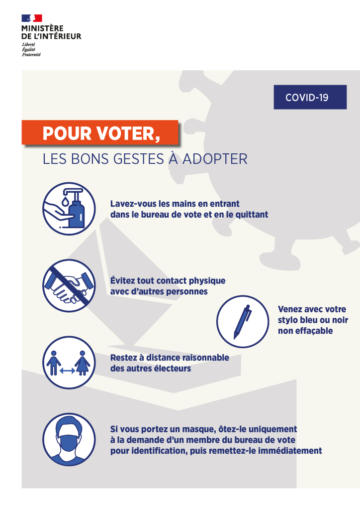 POUR VOTER CORONAVIRUS