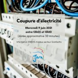 Affiche coupure d'électricité