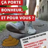 Affiche déjections canine