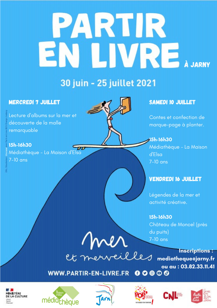 affiche partir en livre