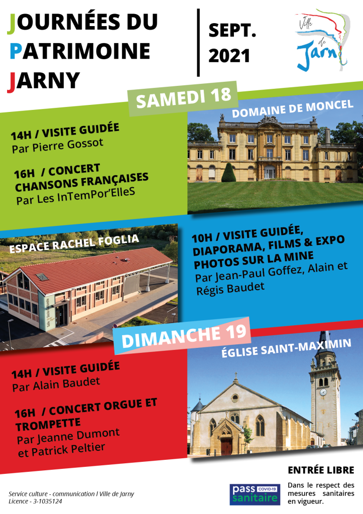 Affiche journée du patrimoine 2021