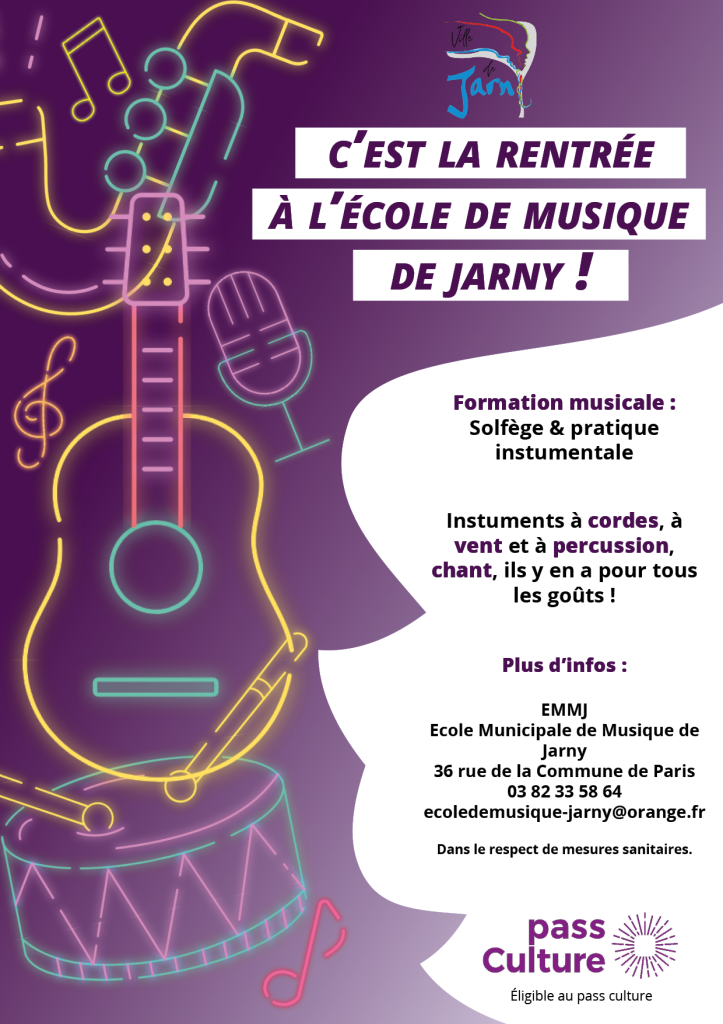 Affiche rentrée école de musique