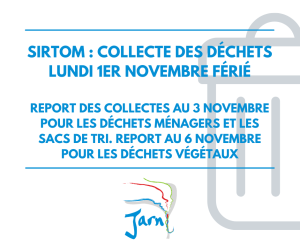 SIRTOM déchets lundi 1er novembre