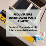 Réouverture bureau de poste