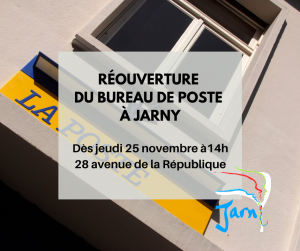 Réouverture bureau de poste