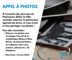 appel photos patrimoine