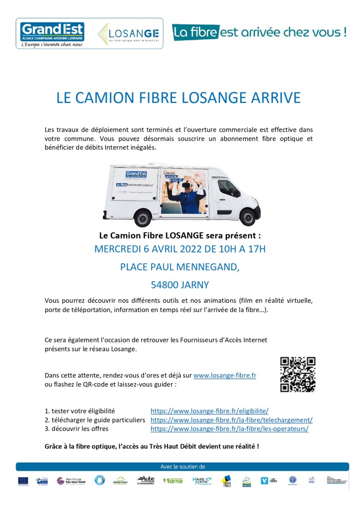 Le camion losange arrive 